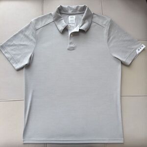 Oakley Gravity Polo 2.0 Mens M Heather Gray Hydrolix Moisture Wicking Golf Shirt
